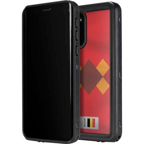 Belgium Soccer Flag Galaxy S20 Plus Waterproof Case